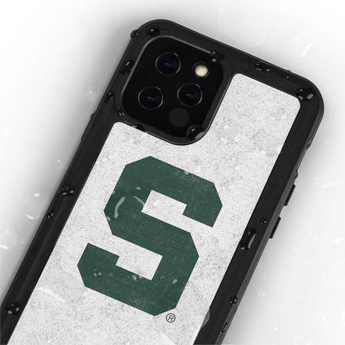 Michigan State University Spartans Mean Green S iPhone 12 Pro Max Waterproof Case