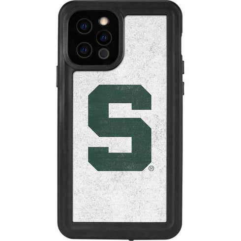 Michigan State University Spartans Mean Green S iPhone 12 Pro Waterproof Case
