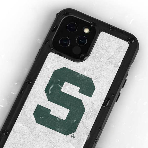 Michigan State University Spartans Mean Green S iPhone 12 Pro Waterproof Case