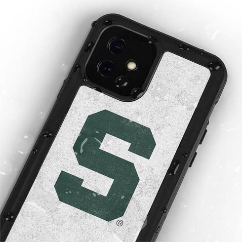 Michigan State University Spartans Mean Green S iPhone 12 Waterproof Case