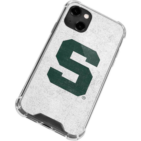 Michigan State University Spartans Mean Green S iPhone 13 Clear Case