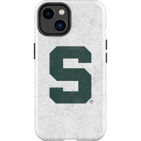 Michigan State University Spartans Mean Green S iPhone 15 Plus Impact Case