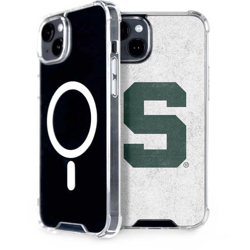 Michigan State University Spartans Mean Green S iPhone 14 Plus MagSafe Case