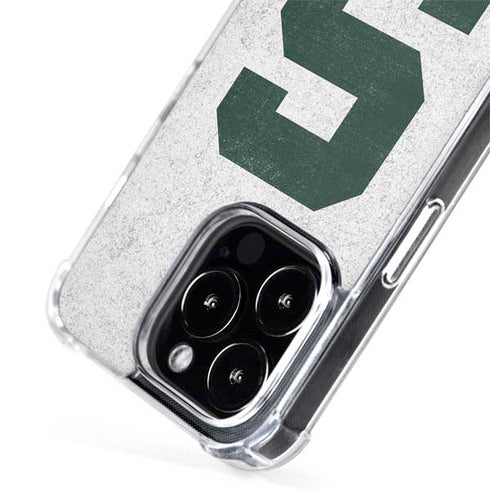 Michigan State University Spartans Mean Green S iPhone 15 Pro MagSafe Case