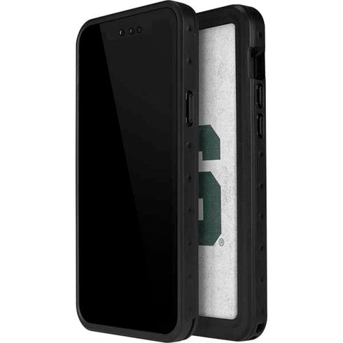 Michigan State University Spartans Mean Green S iPhone 14 Pro Max Waterproof Case