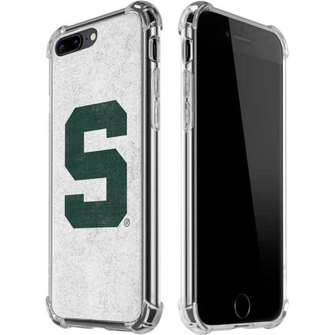 Michigan State University Spartans Mean Green S iPhone 7/8 Plus Clear Case