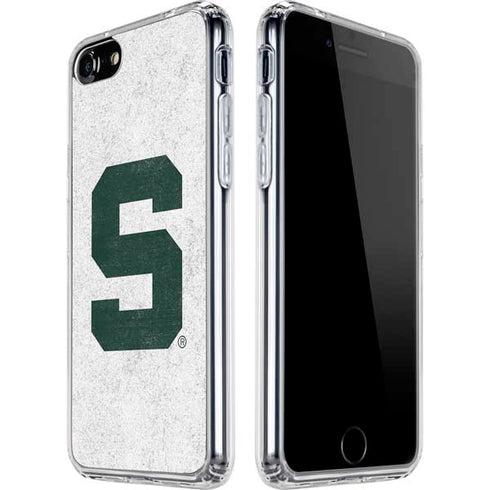 Michigan State University Spartans Mean Green S iPhone SE (2nd & 3rd Gen) Clear Case