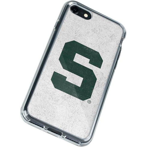 Michigan State University Spartans Mean Green S iPhone SE (2nd & 3rd Gen) Clear Case