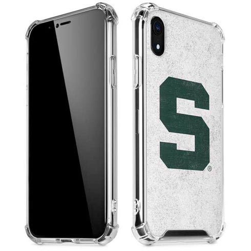 Michigan State University Spartans Mean Green S iPhone XR Clear Case