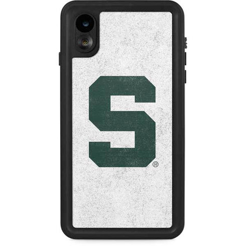 Michigan State University Spartans Mean Green S iPhone XR Waterproof Case