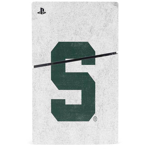 Michigan State University Spartans Mean Green S PS5 Slim Disk Console Skin