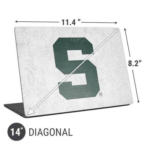 Michigan State University Spartans Mean Green S Universal Laptop 14in (11.4 x 8.2in) Skin