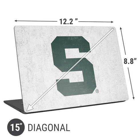 Michigan State University Spartans Mean Green S Universal Laptop 15in (12.2 x 8.8in) Skin