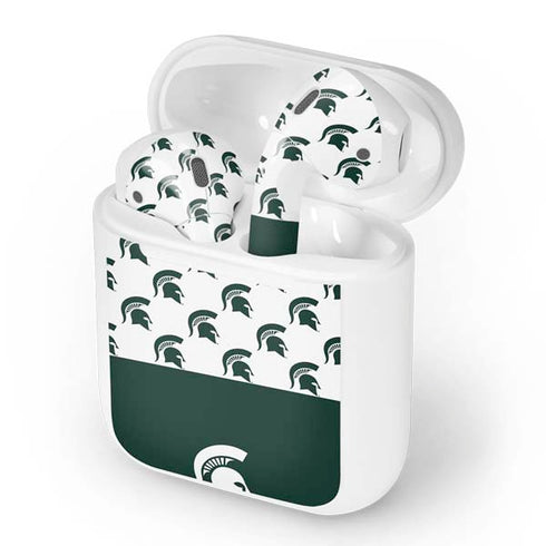 Michigan State University Spartans MSU Split Apple AirPods Skin