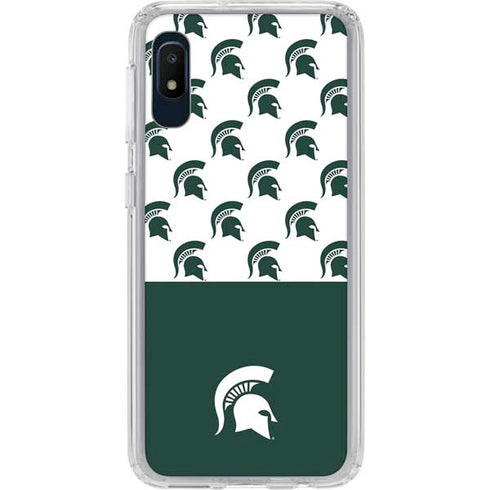 Michigan State University Spartans MSU Split Galaxy A10e Clear Case