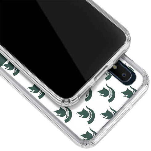 Michigan State University Spartans MSU Split Galaxy A10e Clear Case