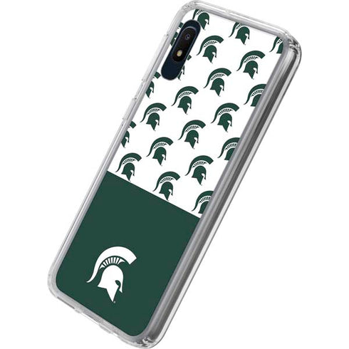 Michigan State University Spartans MSU Split Galaxy A10e Clear Case