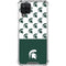 Michigan State University Spartans MSU Split Galaxy A12 Clear Case