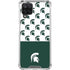 Michigan State University Spartans MSU Split Galaxy A12 Clear Case