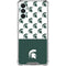 Michigan State University Spartans MSU Split Galaxy A13 5G Clear Case
