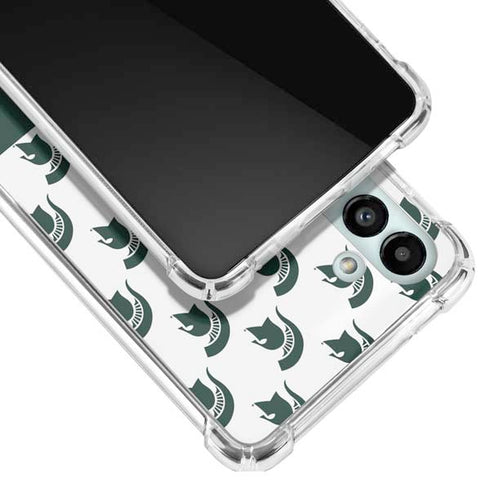 Michigan State University Spartans MSU Split Galaxy A13 5G Clear Case