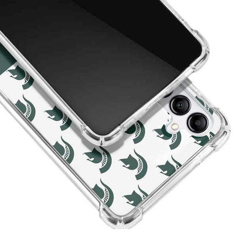 Michigan State University Spartans MSU Split Galaxy A14 5G Clear Case