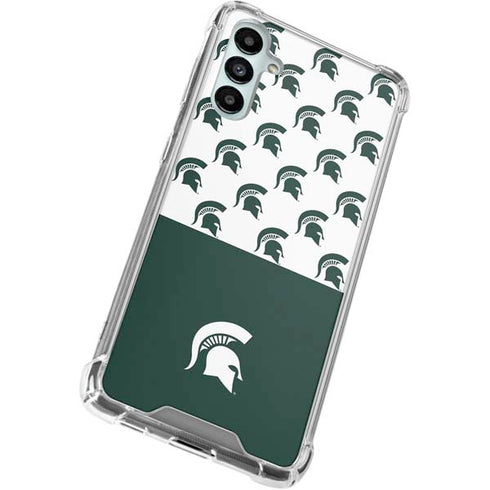 Michigan State University Spartans MSU Split Galaxy A15 5G Clear Case
