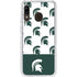 Michigan State University Spartans MSU Split Galaxy A20 Clear Case