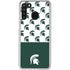 Michigan State University Spartans MSU Split Galaxy A21 Clear Case