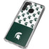 Michigan State University Spartans MSU Split Galaxy A21 Clear Case