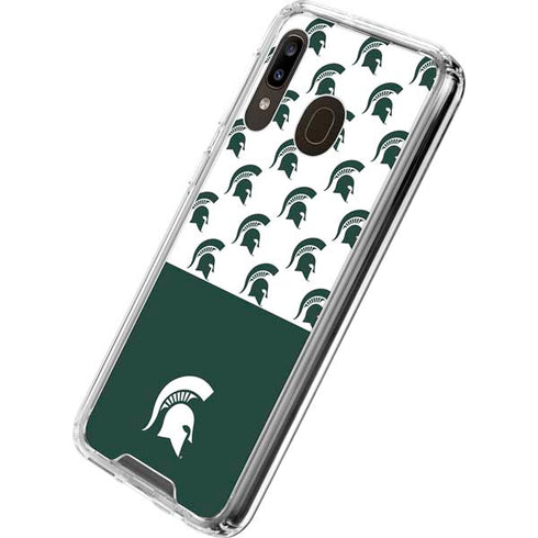 Michigan State University Spartans MSU Split Galaxy A30 Clear Case