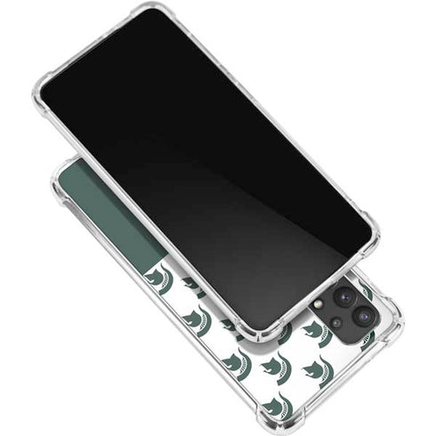 Michigan State University Spartans MSU Split Galaxy A32 5G Clear Case