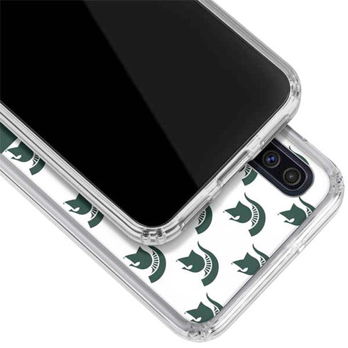 Michigan State University Spartans MSU Split Galaxy A50 Clear Case