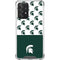 Michigan State University Spartans MSU Split Galaxy A52 5G Clear Case