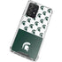 Michigan State University Spartans MSU Split Galaxy A52 5G Clear Case