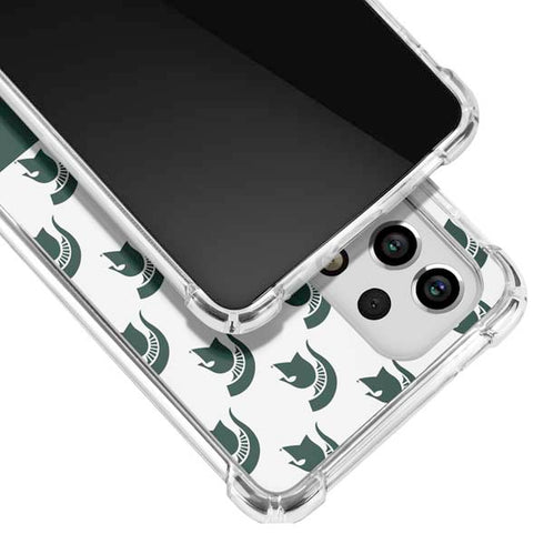 Michigan State University Spartans MSU Split Galaxy A53 5G Clear Case