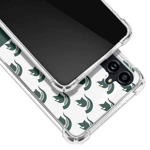 Michigan State University Spartans MSU Split Galaxy A54 5G Clear Case