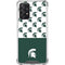 Michigan State University Spartans MSU Split Galaxy A72 5G Clear Case