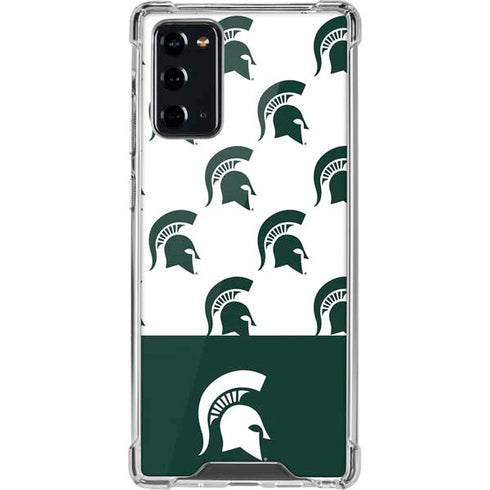 Michigan State University Spartans MSU Split Galaxy Note20 5G Clear Case