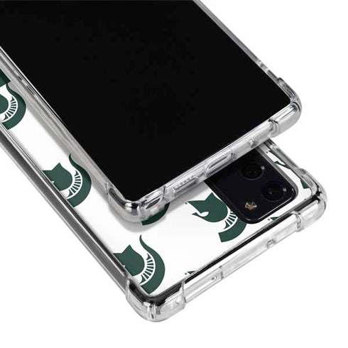 Michigan State University Spartans MSU Split Galaxy Note20 5G Clear Case