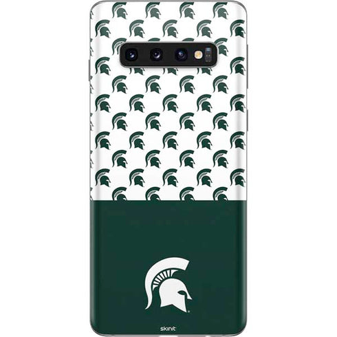 Michigan State University Spartans MSU Split Galaxy S10 Skin