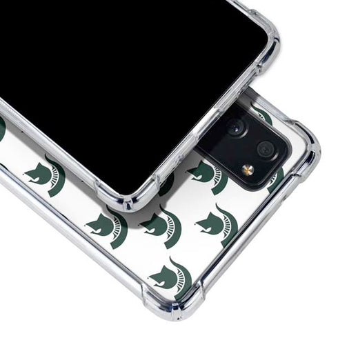 Michigan State University Spartans MSU Split Galaxy S20 FE Clear Case