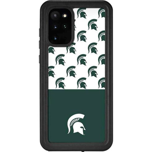 Michigan State University Spartans MSU Split Galaxy S20 Plus Waterproof Case