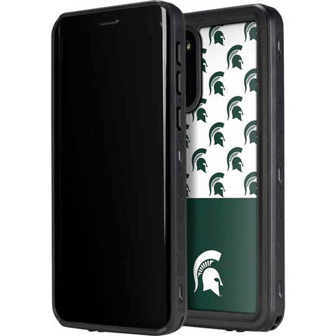Michigan State University Spartans MSU Split Galaxy S20 Plus Waterproof Case