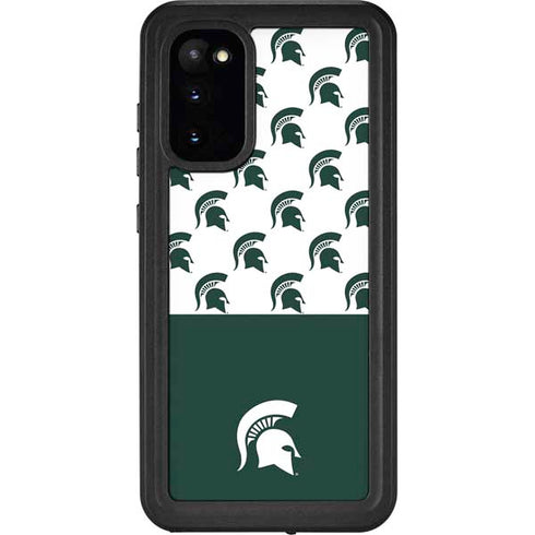 Michigan State University Spartans MSU Split Galaxy S20 Waterproof Case