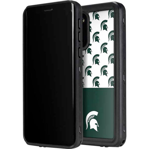 Michigan State University Spartans MSU Split Galaxy S20 Waterproof Case