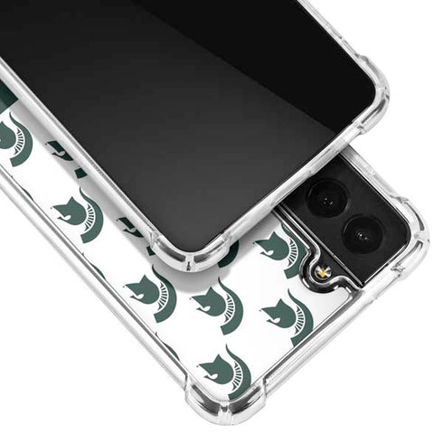 Michigan State University Spartans MSU Split Galaxy S21 5G Clear Case