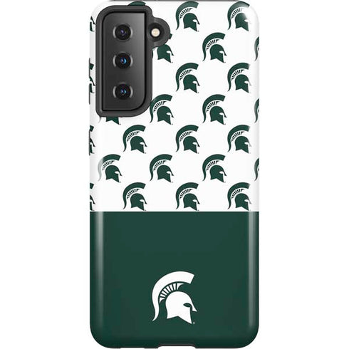 Michigan State University Spartans MSU Split Galaxy S21 5G Pro Case