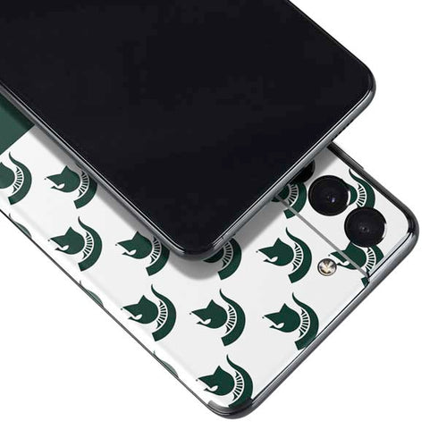 Michigan State University Spartans MSU Split Galaxy S21 5G Skin