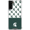 Michigan State University Spartans MSU Split Galaxy S21 FE Clear Case